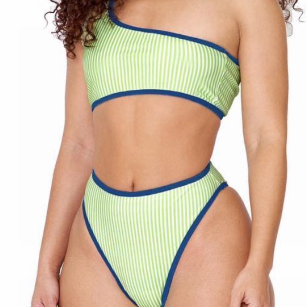 One Shoulder High Waist Bikini